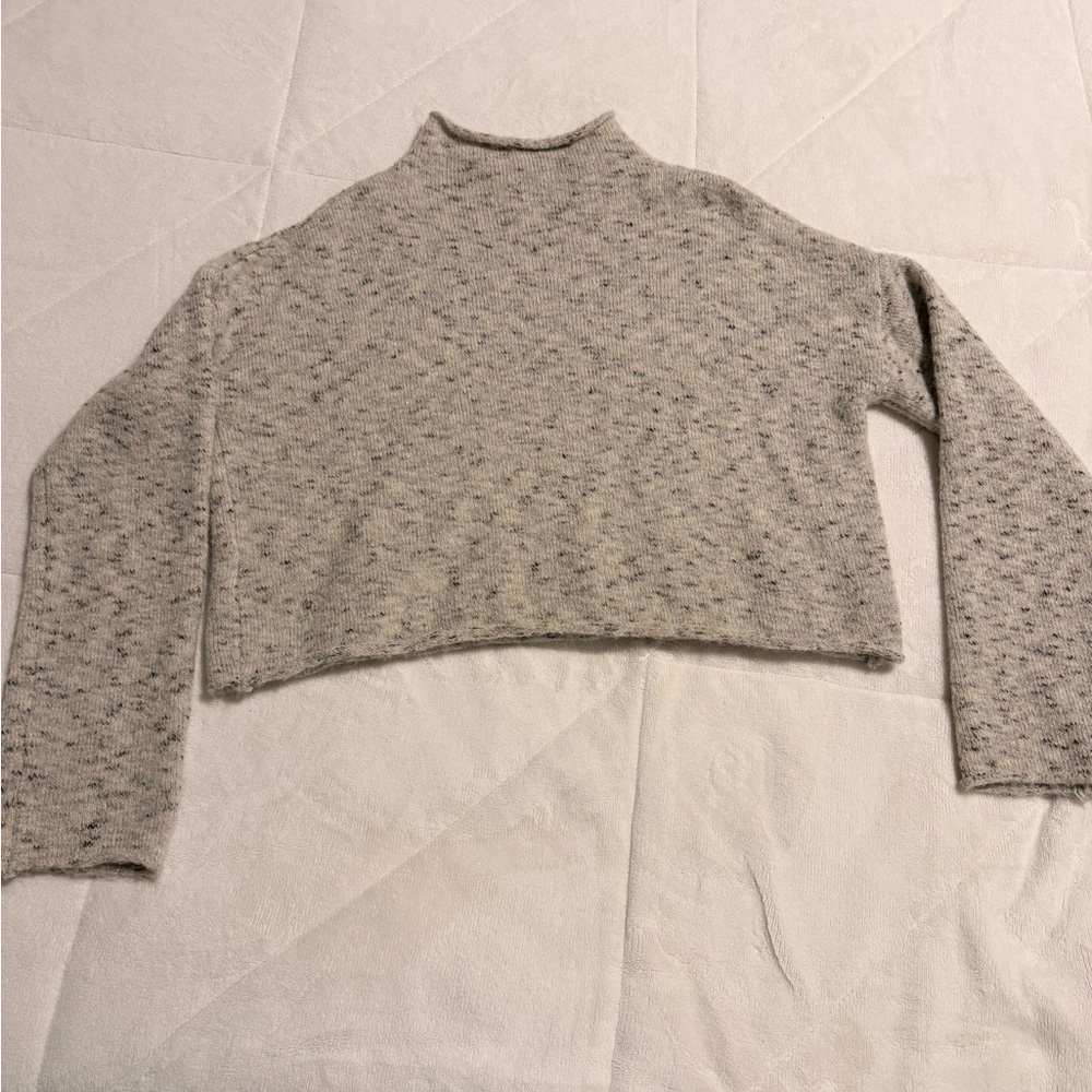 Vici Cream and Brown Textured Sweater - Picture 7 of 9